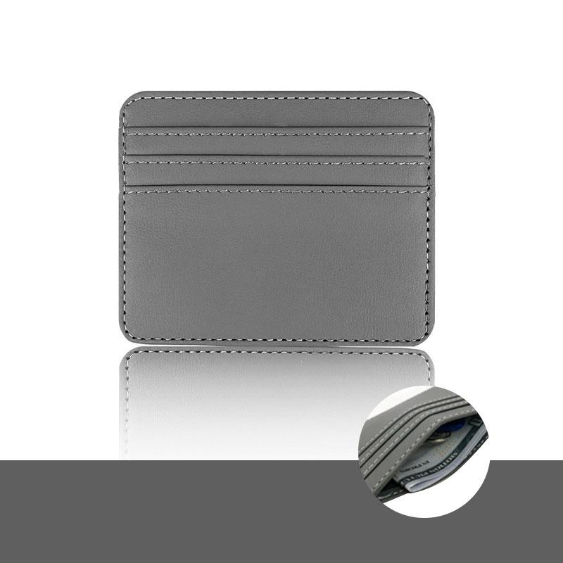 1 PZ Portafogli da Uomo Ultra Sottile Mini Business Porta Carte di Credito Bancarie Semplice Nero Donna Piccolo Porta Monete Porta Carte Custodia Borsa