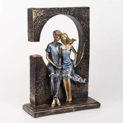 Statuetă Decorativă Cuplu Îndrăgostit Așezat pentru Ziua Îndrăgostiților, Zi de Naștere, Decor pentru Camera de Zi și Scop Cadou