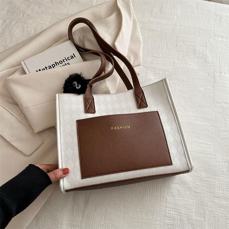 Spacious Pu Tote Bag For Women Stylish Casual Shoulder Bag Ideal For Daily Use