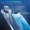 Coque Silicone TPU - pour iPhone 13 mini - Ultra Slim - Protection Complète - Transparent - 2 Verres Trempés