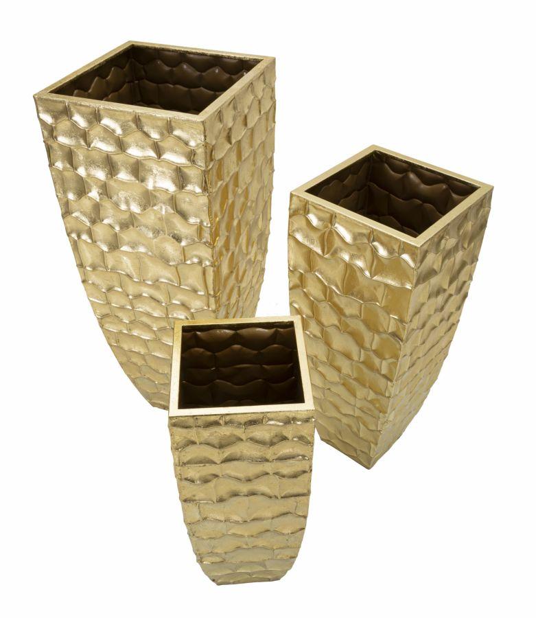 Vase Holder Glody Set 3 Pcs Cm 38x38x94 - 30.5x30.5x76 - 23x23x63