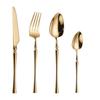 Stainless Steel Small Waist Cutlery Set: Steak Knife, Fork, Dessert Spoon, Mirror Finish.