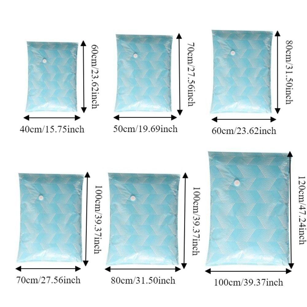 6PCS Large Capacity Vacuum Compression Bag Dust-proof Moisture-proof Clothes Moving Bag Space Saving Quilt Organizer Clothes