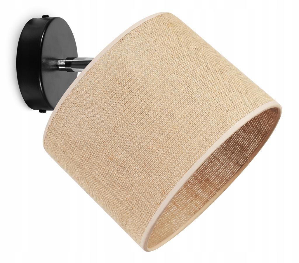 CEILING HANGING LAMP, JUTE LAMPSHADE, 20 CM