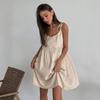 Europäische und amerikanische neue bequeme und lockere atmungsaktive reine Baumwolle Hosenträger-Nachthemd Frühling dünne Pyjamas Damen Loungewear Großhandel