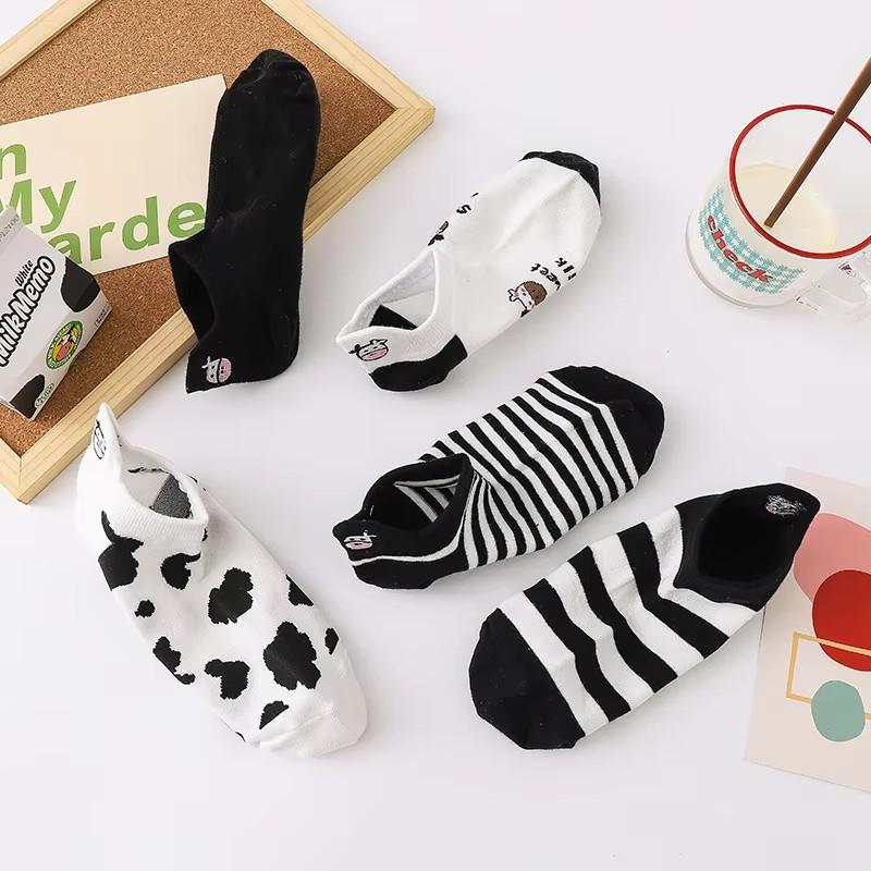 5 Perechi/Lot Vară Femei Desen Animat Șosete Scurte Imprimeu Animal Tub Scurt Set Șosete Cool Acoperire Drăguță Glezna Picior Modă Nou Șosetă Kawaii
