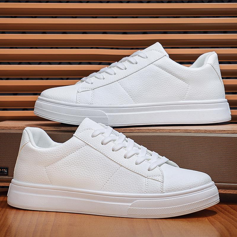Spring Solid Color Fashion Casual Shoes Academy Style Flat Bottom Breathable Walking Shoes Lightweight Sneakers Tenis Masculino