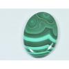 62Cts. Natural Green Malachite Oval Shape Cabochon Loose Gemstone 25X38X05MM D-379