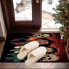 Halloween Horror Night Carpet, Chair Rug,Rug for Office Bedroom Living Rooms, Doormat Decor Fan Gift Christmas Gift