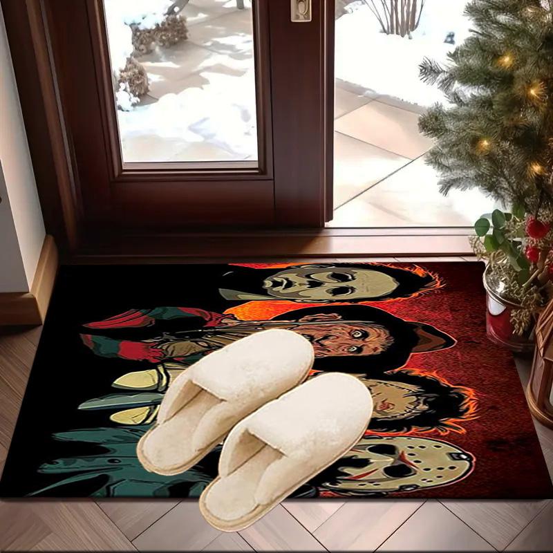 Halloween Horror Night Carpet, Chair Rug,Rug for Office Bedroom Living Rooms, Doormat Decor Fan Gift Christmas Gift