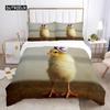Kylling Dynetrekksett Gårdsdyr Dynetrekk Liten Kylling Enkelt Sengetøy for Gutt Jente Mikrofiber 2/3 stk Dyne Trekk
