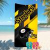 Beach Towel with Pittsburgh Steelers Pattern - soft,absorbent,machine washable Lightweight&Modern,swimming,Travel Essentials