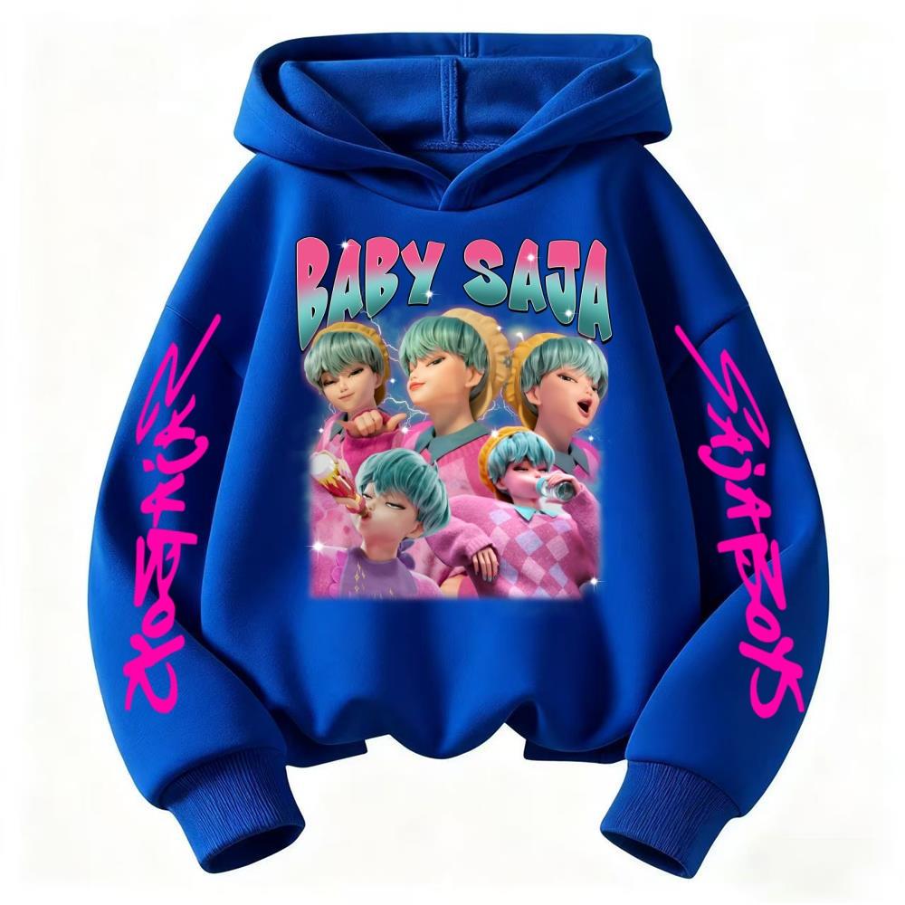 Kpop Devil Hunter Sportswear Children's Hoodie Casual Fashion Autumn/Winter Boys and Girls Comfortable Hoodie Top