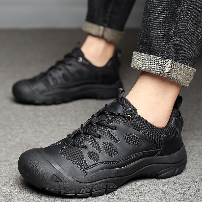 Fashion Wear Resistant Running Shoes Soft Sole Male Casual Shoes Anti Slip Men's Treking Footwear Leisure Walk Sneakers Outdoor Trainers