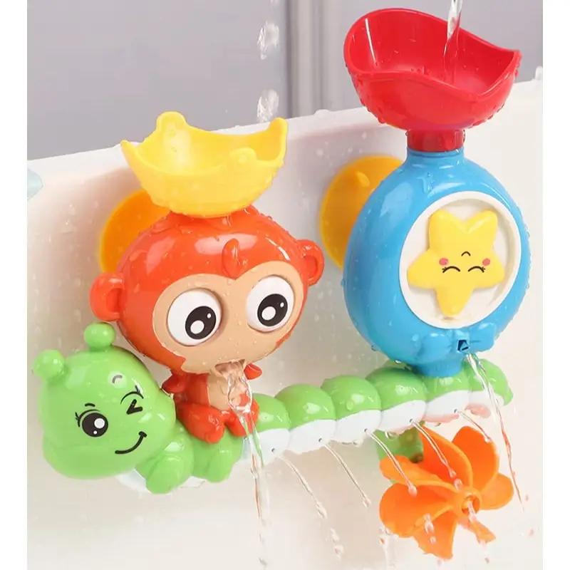 Baby Bath Water Toy Spray Monkey Spinning Fun Shower Toy Summer Soothing Baby Bath Emotional Toy