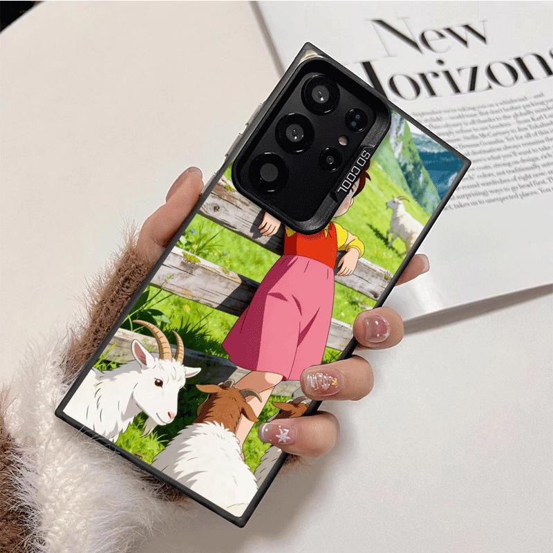 Heidi Cartoon Cute Shockproof Phone Case for Samsung Galaxy S26 Edge S25 Ultra S24 FE S23 Plus S21 Cover Anti Fall Fundas