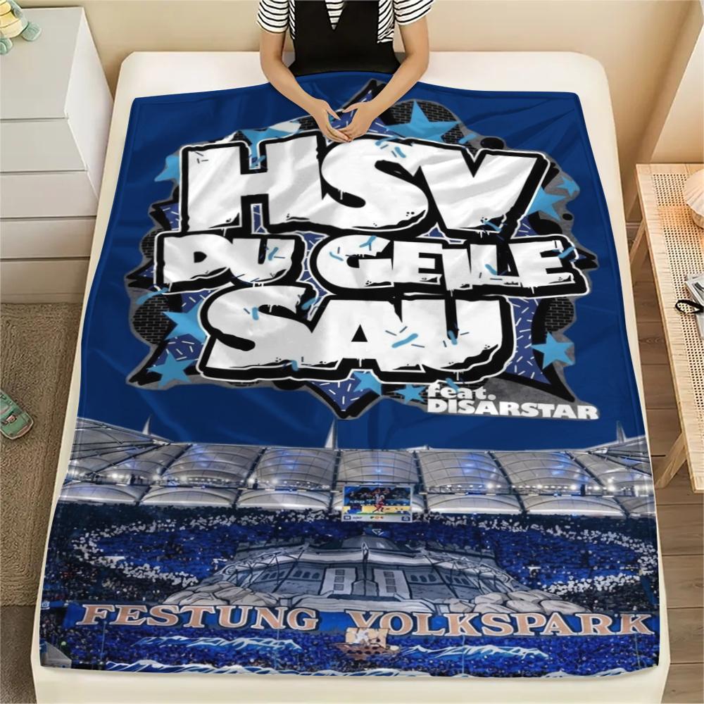 Hamburger Sv Print Flannel Blanket, High quality Comfortable for All Seasons, Home Decor, Warmth and Comfort, Perfect for Christmas Gifts