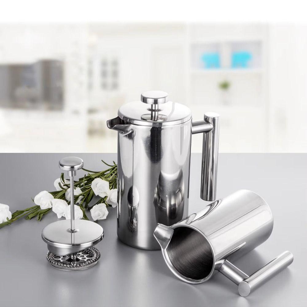 Double Wall Insulated Coffee Pot Filtration System Coffee Press Machine  Hand-made Coffee