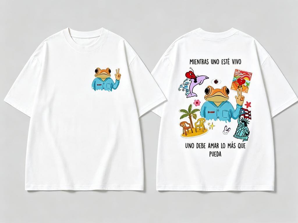 Rapper Bad Bunny Tshirt DTMF 2026 World Tour Fan Gift Summer Unisexs Unisexs Pure Tshirt Y2k Clothing Retro Fashion Streetwear