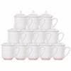 Pure White Bone China Office & Conference Teacup Set