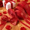 5 Yards Valentine's Day Anniversary New Year Red Brilliant New Year Velvet Ribbons Garland, Gifts, Wrapping, Wreaths, Bows