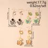Cute Enamel Butterfly Earrings for Women Daisy Flower Dangle Earrings Girls Party Jewelry Gifts