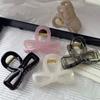 Acrylic Bow Hair Clips Korean Woman Hair Claw Clip Hollow Elegant Hair Pin Temperament French Hair Accessories Gifts Party Jewelry