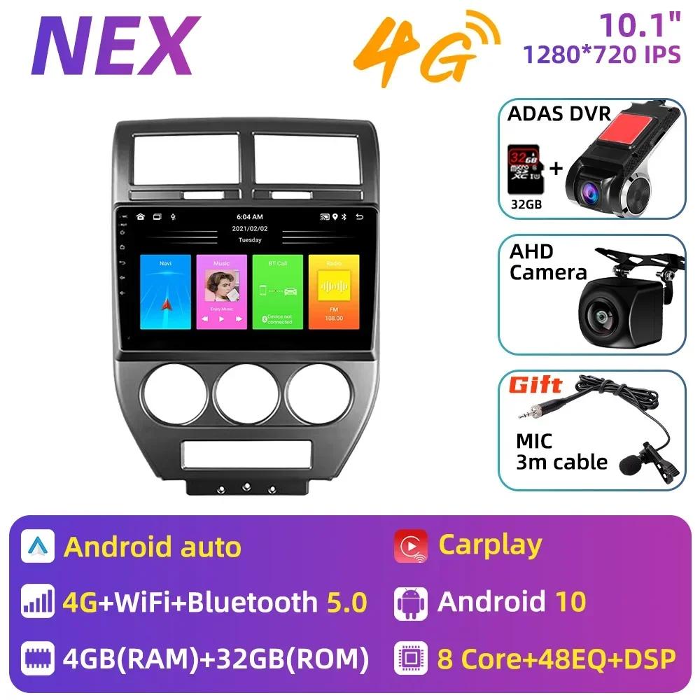 for Jeep Compass MK Patriot 2006-2010 Radio 2 Din Android Stereo Screen GPS Autoradio Head Unit Carplay Car Multimedia Player