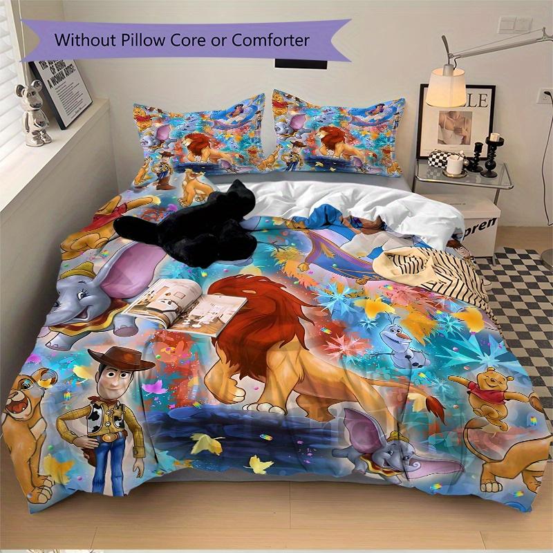 3pcs The Lion King & Friends Printed Bedding Set, Soft and Comfortable Quilt Cover for Bedroom B089