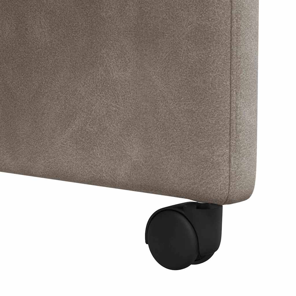 Dining Chairs with Casters 2 pcs Gray 57 x 67 x 95 cm
