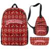 Christmas Backpack Backwoods Cigar Star Backpack Peripheral Set Backpack Satchel Pencil Case Set