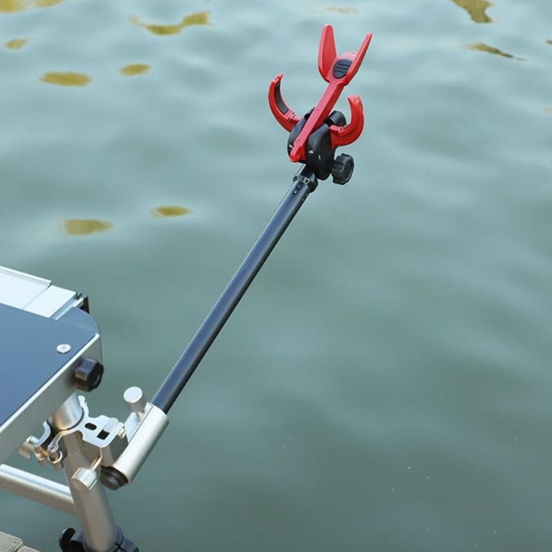 Auto Lock Fishing Rod Holder with 360 Degree Rotation and Steel Base Universals Fishing Poles Holder for Secure Angling