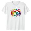 Happy Birthday Graphic Mens T-Shirt Ladies Tee Unisex Top