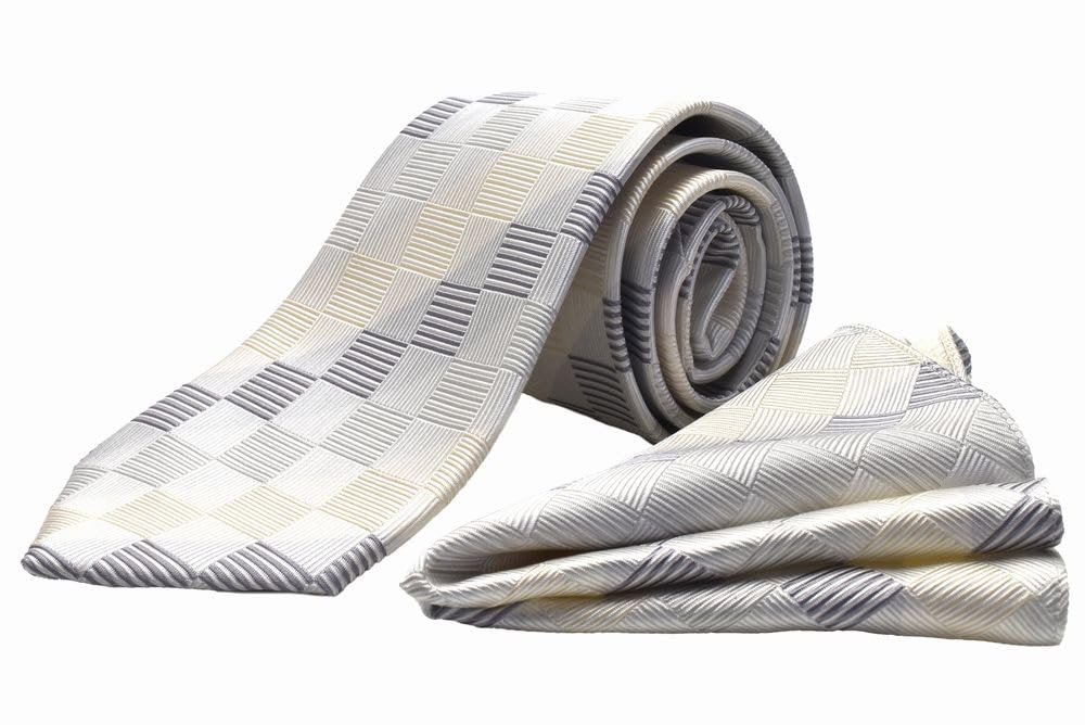 

Набор из 2-х предметов: шелковый нагрудный платок MICHIKO LONDON, 100% шёлк (Сделано в Японии) [cpn-165]