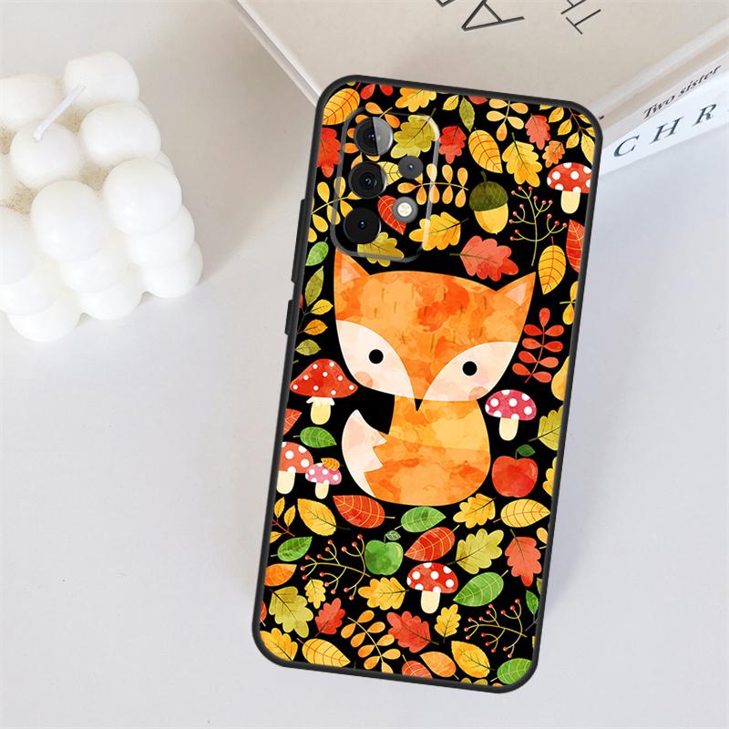 Herbstlaub Fallender Fuchs Für Samsung Galaxy A55 A35 A15 A36 A56 A26 A16 A22 A32 A52 A54 A34 A53 A33 A13 A06 A05 Hülle