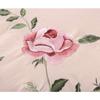 WOSTAR Rose Flora Embroidery Design Flat Bed Sheet Solid Colour Cotton Twill Linen Bedding Luxury Home Textiles Queen King Size