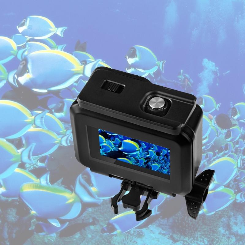Underwater Diving Protective Cover Waterproof Case -scratch Housing Frame  for  9 Sports Camera Accessories
