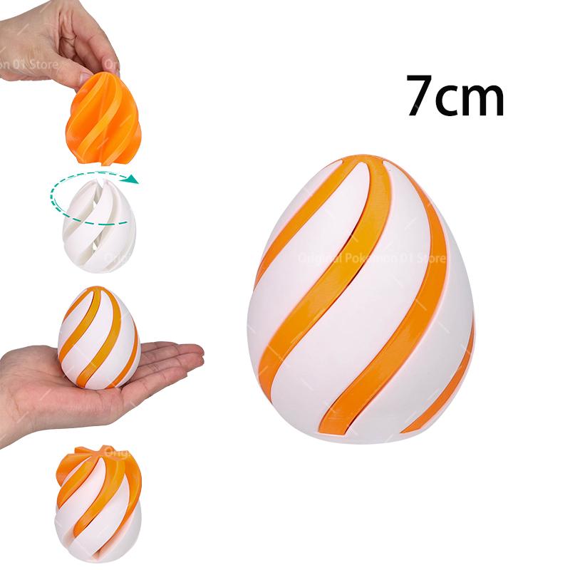3D Printed Spiral Cone Toy Impossible Pyramid Gourd Christmas Hat Pass Through Sculpture Pyramid Toy Mini Vortex Thread Illusion