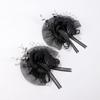 Black Color Wrist Corsage Fabric Flower Flower Brooch New Floral Boutonniere  Wedding Party