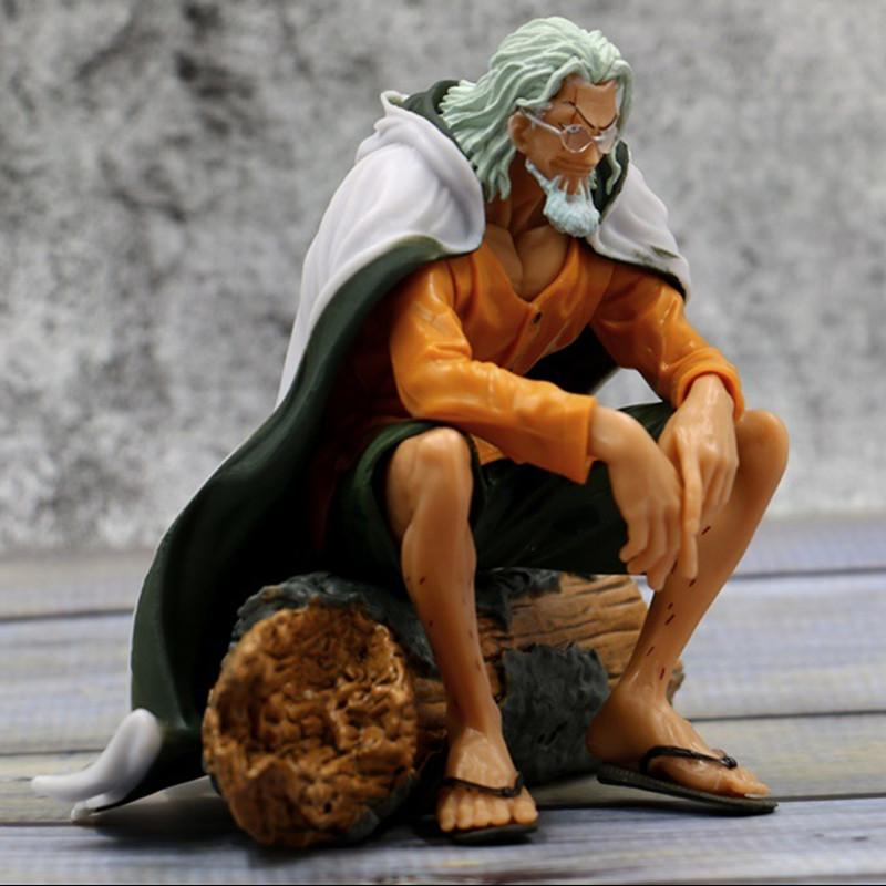 @.One Piece Anime Creator x Silvers Rayleigh Action Figure, Luffy's Mentor Rayleigh Collectible Doll Toy, Kids Birthday Gift