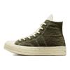 Converse Anni '70 Chuck Taylor All Star Casual Comode Scarpe di Tela Alte da Donna sneaker Bianco Verde Oliva 571353C