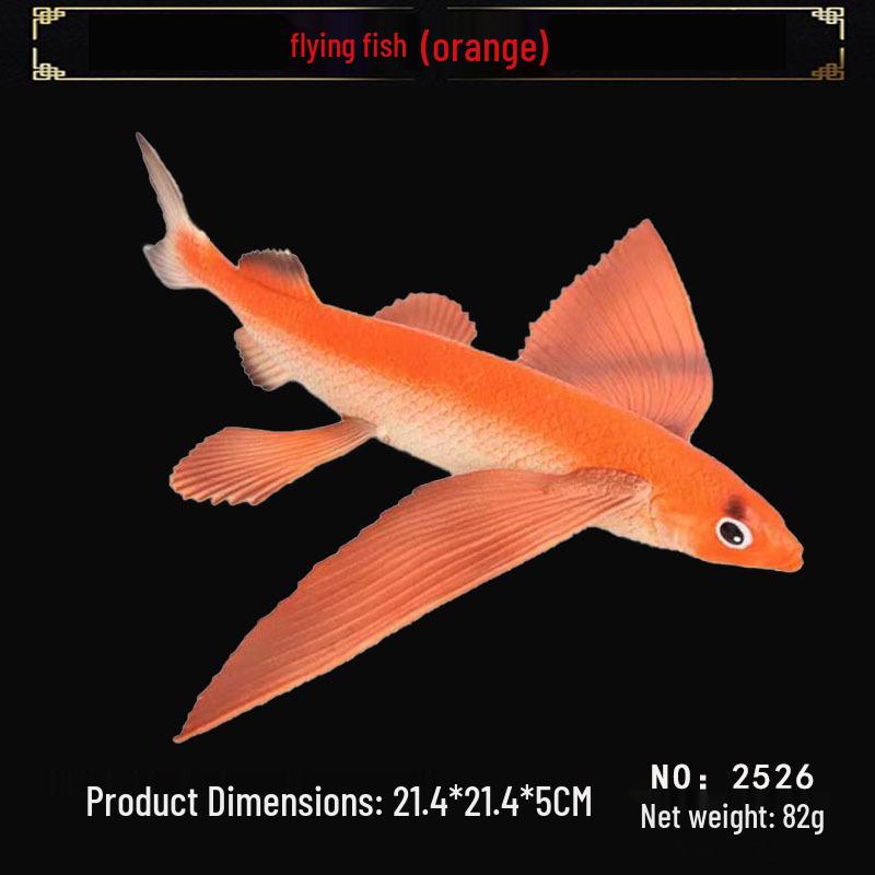 Large Realistic Flying Fish Model Toy for Children's Science Education