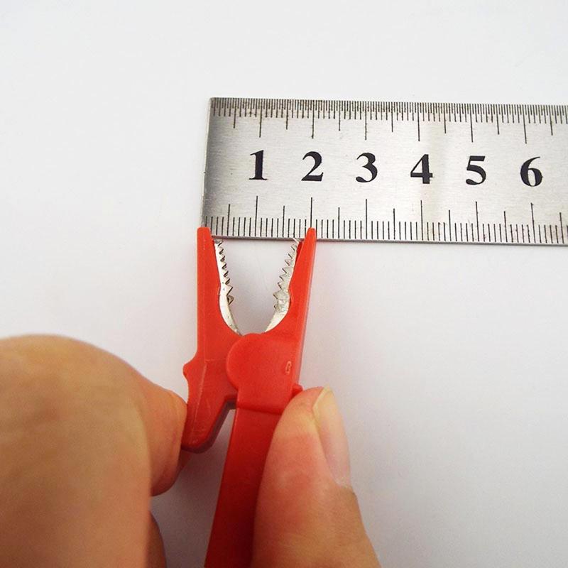 2Pcs 55mm for Crocodile Clamp Probe Alligator Clip Alligator DIY Clips Test Probe Socket Cable Insulated Electric Clips