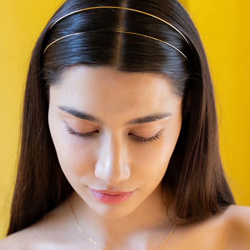 BE/GINS LA LIGNE DOUBLE LINE CROWN HAIRBAND