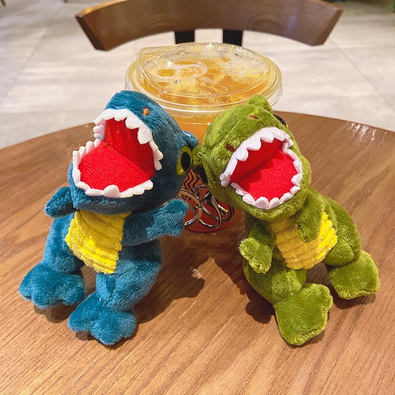 Cute Dinosaur Doll, Doll Schoolbag Pendant, Tyrannosaurus Rex Bag Pendant, Couple Plush Keychain