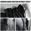 2/4Pcs Retractable Car Privacy Partition Curtain Black Seat Divider Curtain  Rear Seat