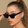 3pcs Sets Retro Cat Eye Sunglasses Women Fashion Minimalist Design Outdoor Sports Anti UV Leopard Female Sun Glasses UV400