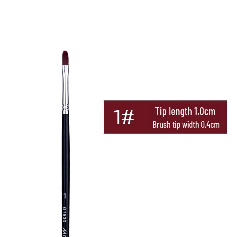 Mali G1630 Wine Red Baseball Cap-Shaped Brush for Oil, Acrylic, Watercolor, and Gouache Painting. Mali Authentic