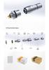 Central Link XS6 Push-Pull Aviation Connector, Multi-core, Gold-plated, In Stock