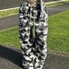 Women's Wide Leg Print High Waist Loose Fit Casual Pants for Everyday Wear